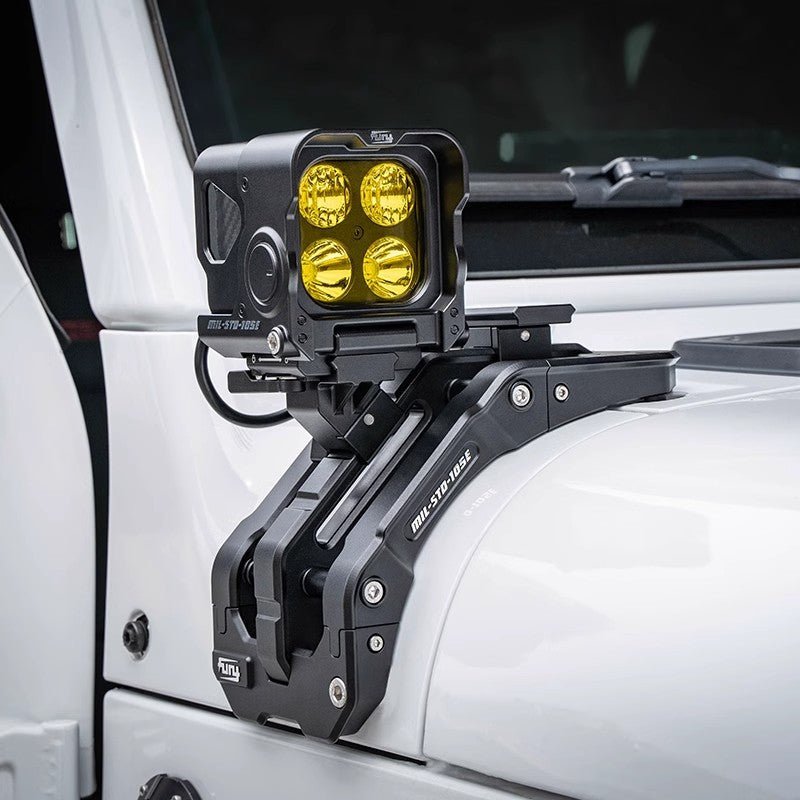 A-pillar integrated lighting system for Jeep Wrangler JL JT