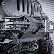 Load image into Gallery viewer, Jeep Wrangler JL front bumper, aluminum front and rear bumper guards.