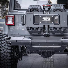 Load image into Gallery viewer, Jeep Wrangler JL front bumper, aluminum front and rear bumper guards.