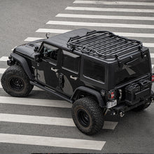 Load image into Gallery viewer, Aluminum Black Roof Rack for Jeep Wrangler JK JL JT