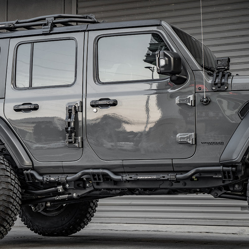 Aluminum alloy black Running Boards for Jeep Wrangler JL