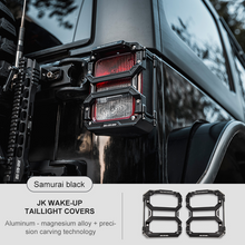 Load image into Gallery viewer, Taillight Cover for Jeep Wrangler JK JL aluminum rear light cover